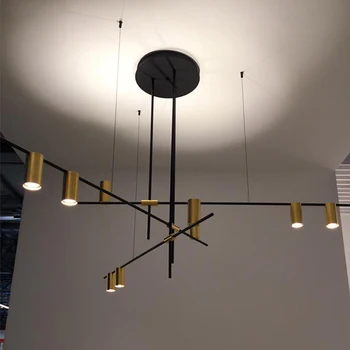 

Scandinavian Post-modern LED Ceiling Chandeliers Lighting Creative Designer Hanging Lamp Dining Room Coffee Lustre Suspension AC