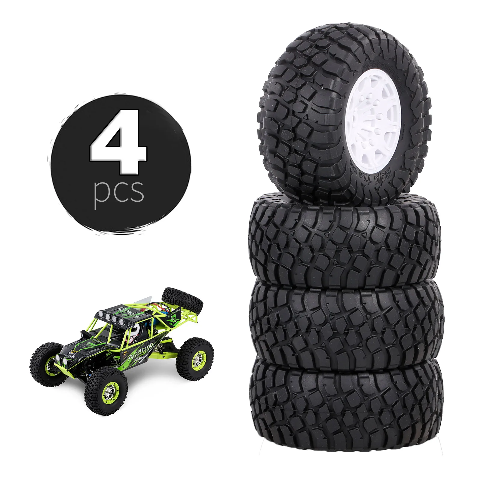 4 pcs 110mm 1/10 RC Car Truck Short Course Truck Off-road Vehicle Tyres RC  Wheel Compatible with Traxxas Tamiya Kyosho RC Car - AliExpress Toys &  Hobbies