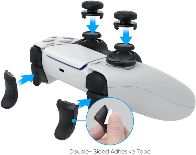 PS5 Gamepad L2 R2 Trigger Buttons +D-Pad Cover Set Game Accessories  Controller Extended Buttons Kit