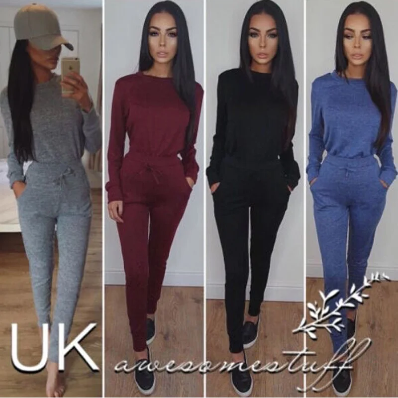 

Women 2 Piece Set Hoodies Sweatshirt Top Jogging Suits Gym Pants Trouser Spring Women Sportwear Sweatshirt Leisure Tracksuit