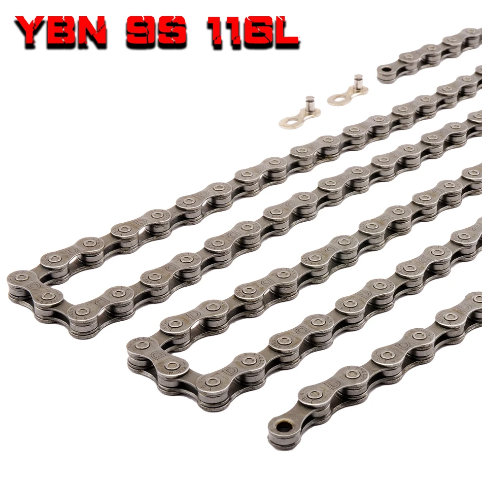 YBN Ultralight 9/27 Speeds Bicycle Chain SLR Gold Hollow MTB Road Bike for Shimano SRAM campanolo System | Спорт и развлечения