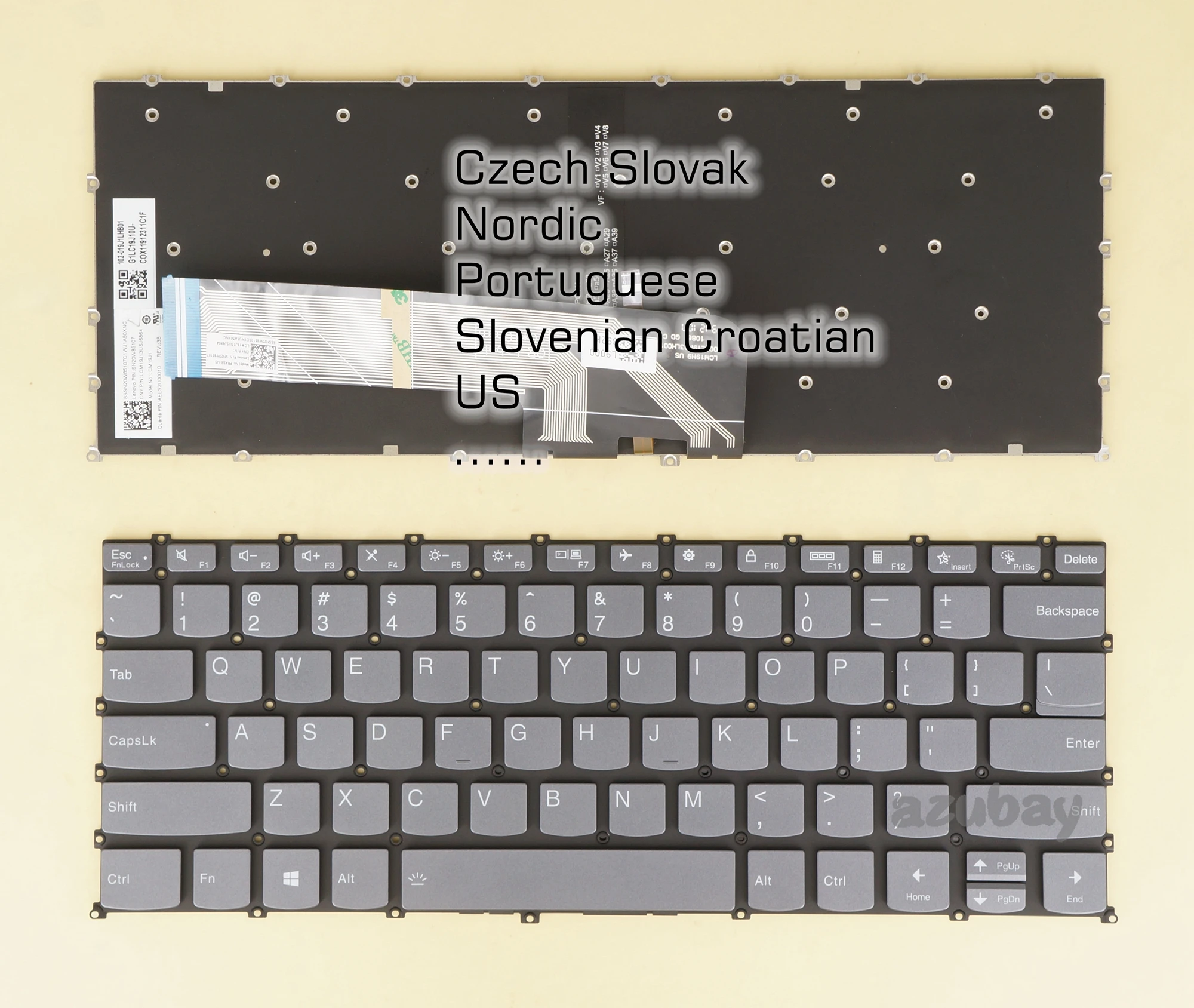 Checo Eslovaco Nordic Português Esloveno sv Teclado para Lenovo Yoga Magro Pro14ach5 Pro-14arh5 Pro-14ihu5 Pro-14itl5 us