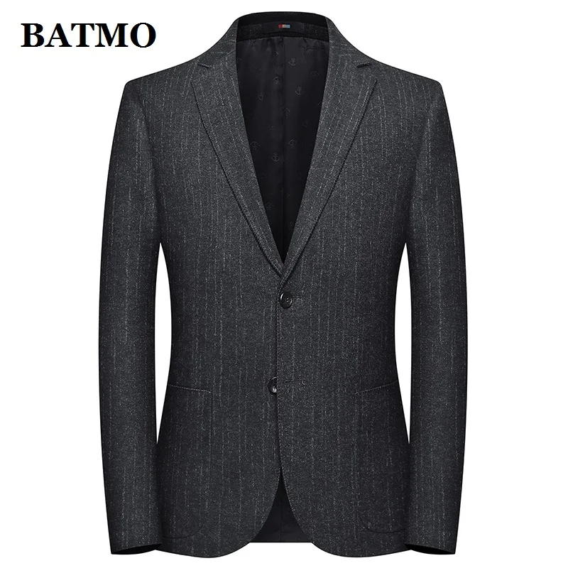 

BATMO 2019 new arrival autumn high quality wool casual blazer men,men's wool jackets,plus-size M-XXXL 233