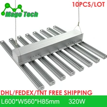 10 шт./лот 320 Вт Светодиодный радиатор для выращивания света Светодиодная лента для освещения растений свет алюминиевый радиатор 0,6 м только для выращивания освещения радиатора