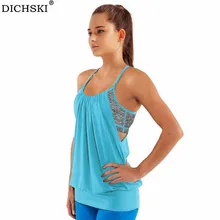 DICHSKI Женский Повседневный Спортивный жилет Топ тянущиеся для фитнеса летняя майка без рукавов для йоги быстросохнущая футболка для спортзала или йоги тренировки бега спортивная одежда