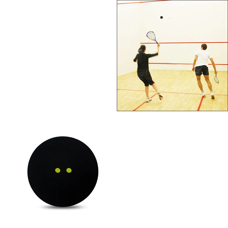 1 шт. мяч для сквоша два-желтые точки одна точка синий красный желтый низкая скорость спортивные резиновые шарики профессиональный игрок Сквош резиновый мяч