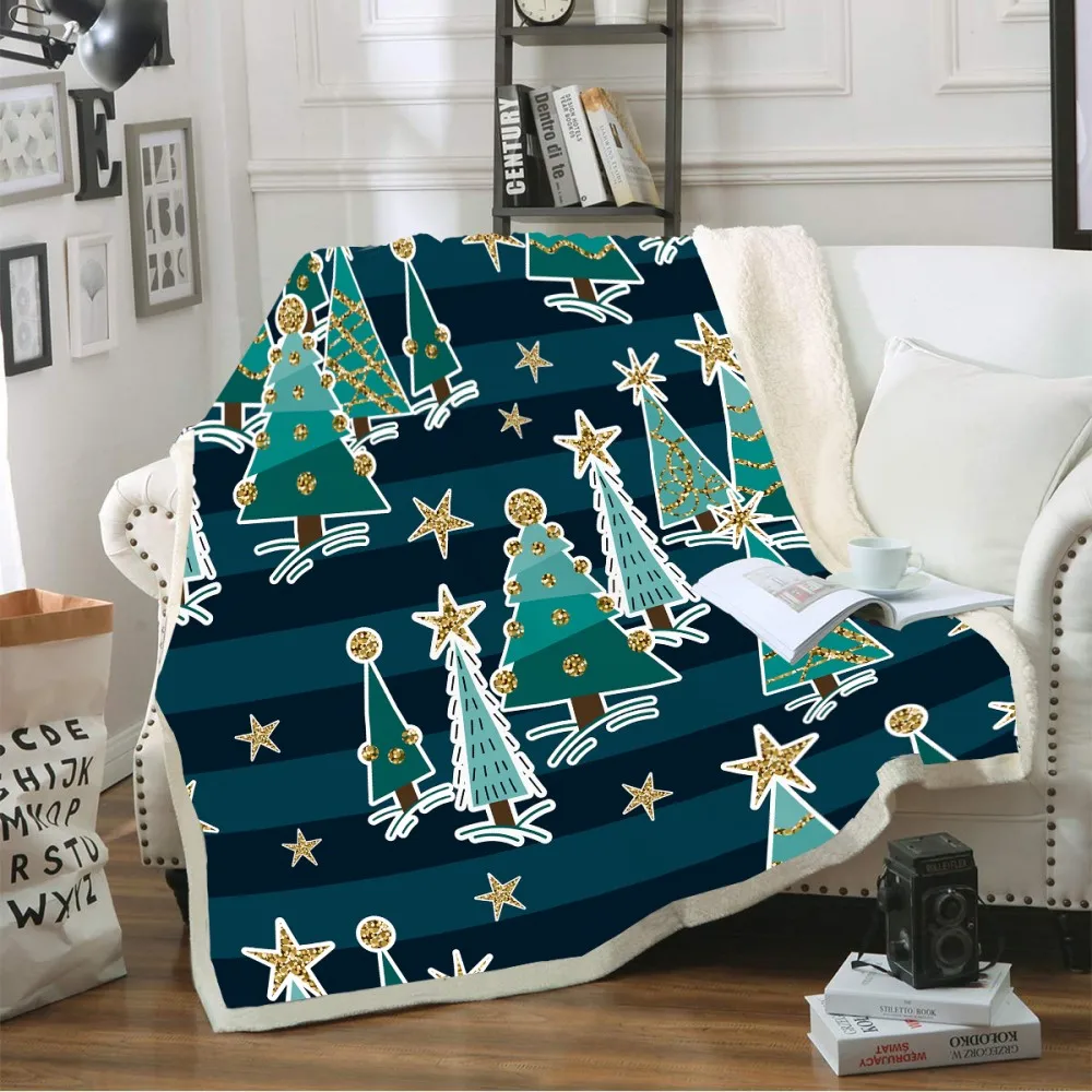 Merry Christmas пледы одеяло Рождественская елка мультфильм одеяло коралловый флис одеяло для детей ворс шерпа одеяло из микрофибры на кровати