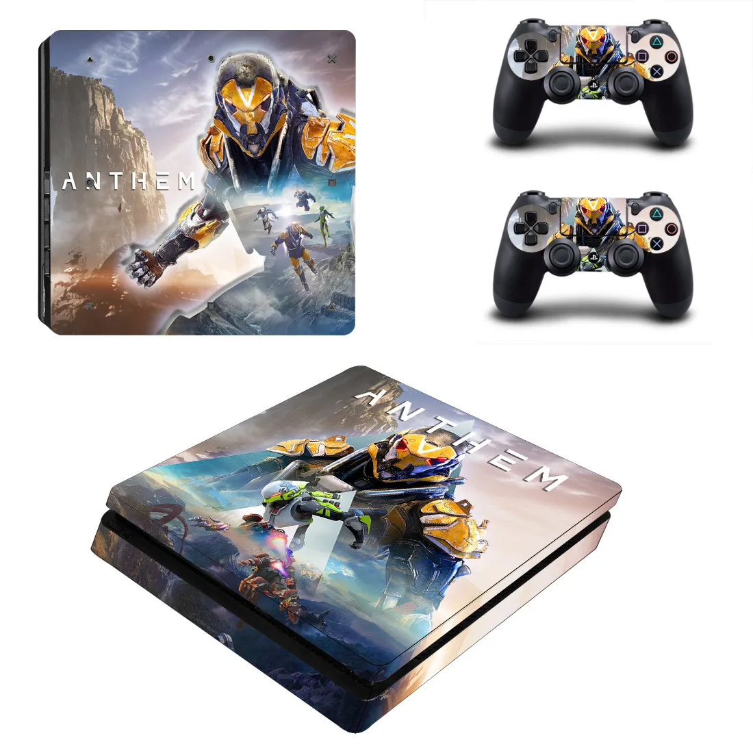 Anthem PS4 тонкие наклейки PS 4 Play станция 4 тонкие наклейки для кожи Стикеры для playstation 4 тонкая консоль и контроллер