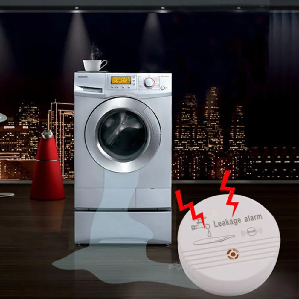 

Wireless Sensor Water Overflow Detector Leakage Alarm Buzz Warning Home Security