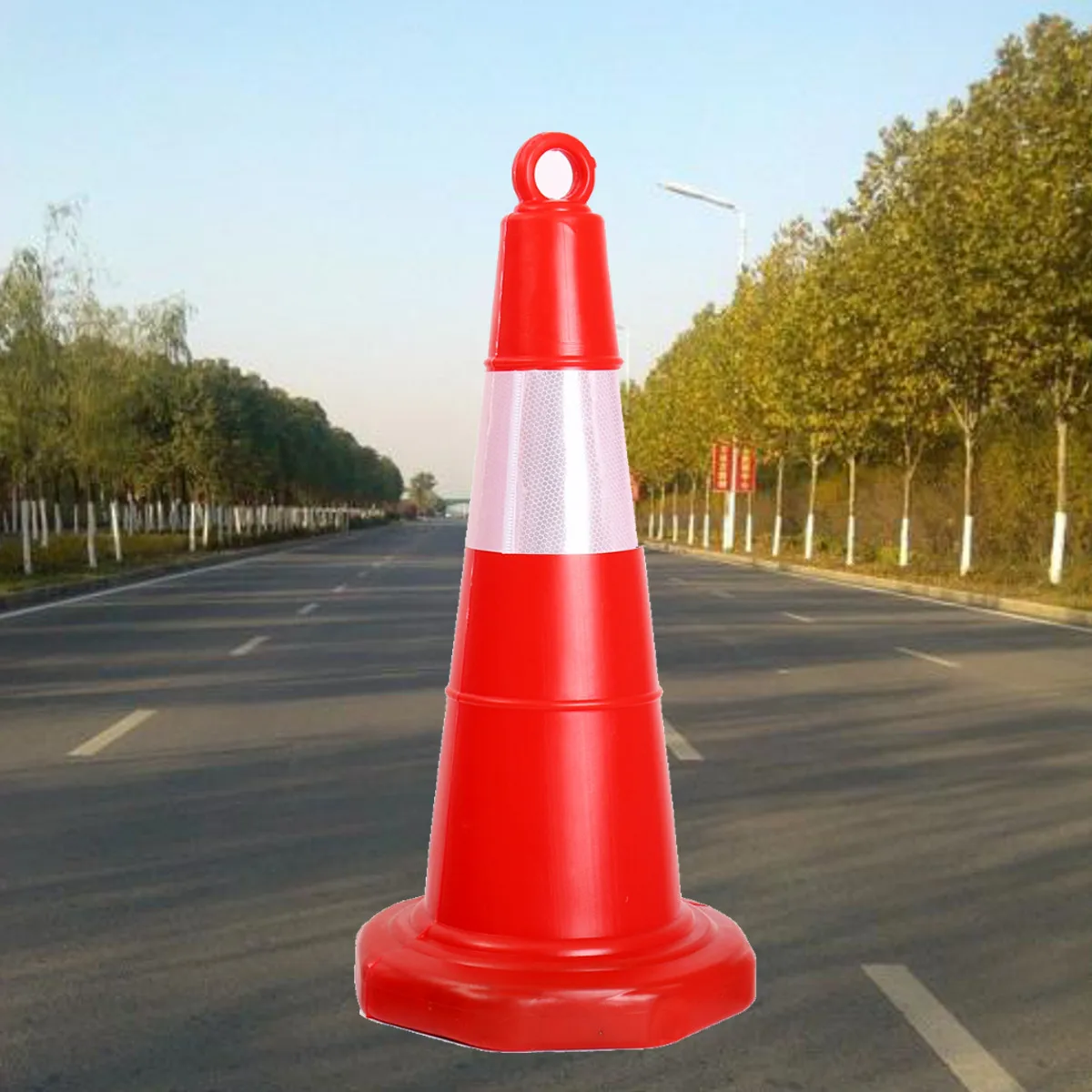 

1pc 70cm Reflective Traffic Cone Parking Lock Road Safety Cone Traffic Pop Up Multi Purpose NEW