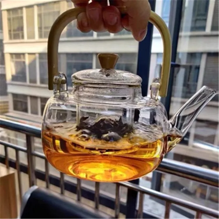 Borosilicate Glass Teapot Infuser  Borosilicate Glass Tea Pot Tool - 1l  Clear Glass - Aliexpress