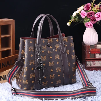 

High Quality Ladies Leather Handbag 2020 New Fashion Printing Casual One-shoulder Diagonal Large Capacity Bag Designer Handbags