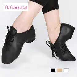 Детская обувь из натуральной свиной кожи со шнуровкой для детей; качественная обувь для танцев в Оксфордском стиле; детская танцевальная