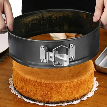 

3 Pcs/set Cake Pans Baking Tin Non-stick Springform Baking Tray Round Leakproof Cheesecake Pans With Removable Bottom