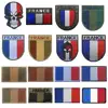 France Flag Embroidered Patches PVC French Flags Tactical Military Patches Emblem Applique Skull Rubber Embroidery Badges ► Photo 1/6