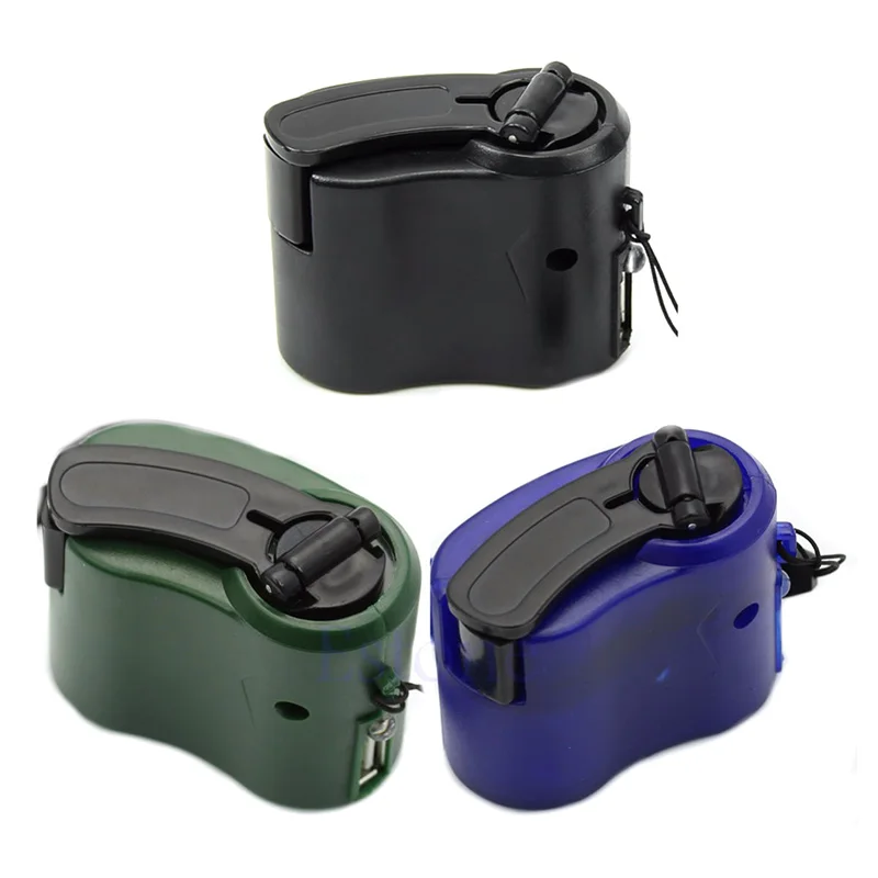 Emergency Charger DC 5.5V 300mAh USB Hand Crank Manual Dynamo for Cellphones MP3 Player Outdoor Travel USB Charger Emergency Charger DC 5.5V 300mAh USB Hand Crank Manual Dynamo for Cellphones MP3 Player Outdoor Travel USB Charger
