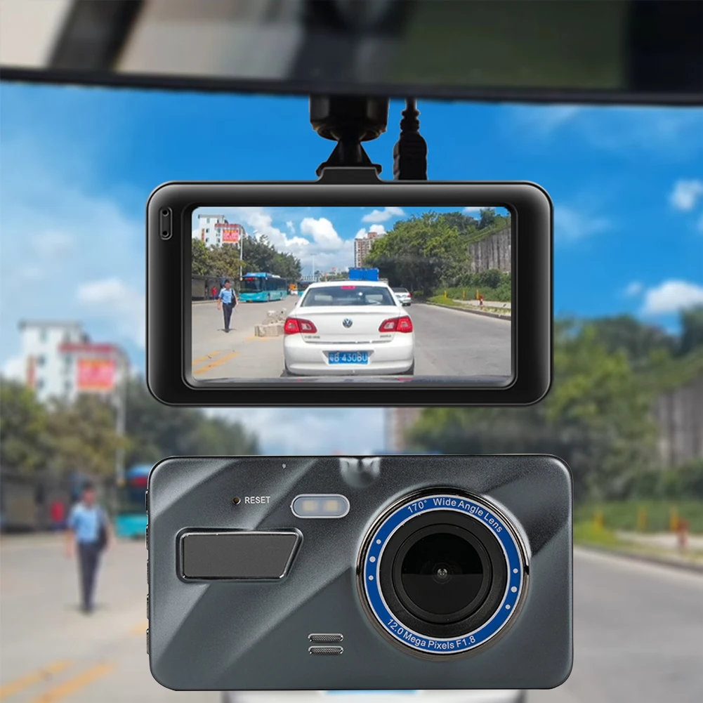 1080P рекордер парковочный режим аудио ночное видение Вождение HD Dash Cam цинковый сплав двойной объектив Автомобильный широкоугольный портативный видео монитор
