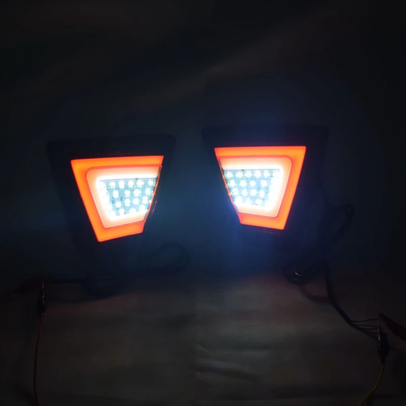 Светодиодный светильник заднего бампера, отражатель противотуманной фары, тормозной светильник, сигнальный светильник поворота для Honda Fit Jazz