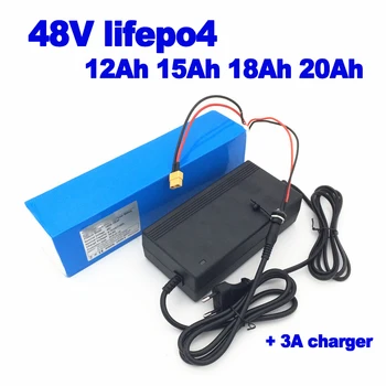 

Lifepo4 48v 12Ah 15Ah 18Ah 20Ah DIY battery pack scooter 1000w hedge trimmer weeder lawn mower electric bike + 58.4v 3A charger