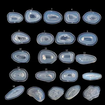 

Natural Druzy Stone Quartz Rock Cluster Epoxy Resin Mold Jewelry Making Tools F3MF