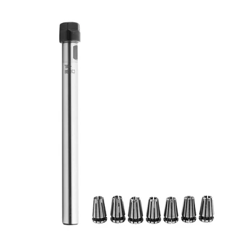 

C10 Er8A 100L Collet Chuck Holder + 7Pcs Precision Er8 Spring Collet Set