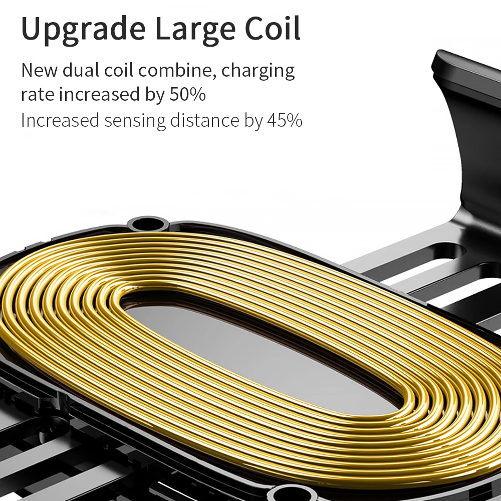 Essager 10W Car Mount Qi Wireless Charger For iPhone XS Max Xiaomi mi 9 Fast Wireless Charging Car Phone Holder For Samsung S10