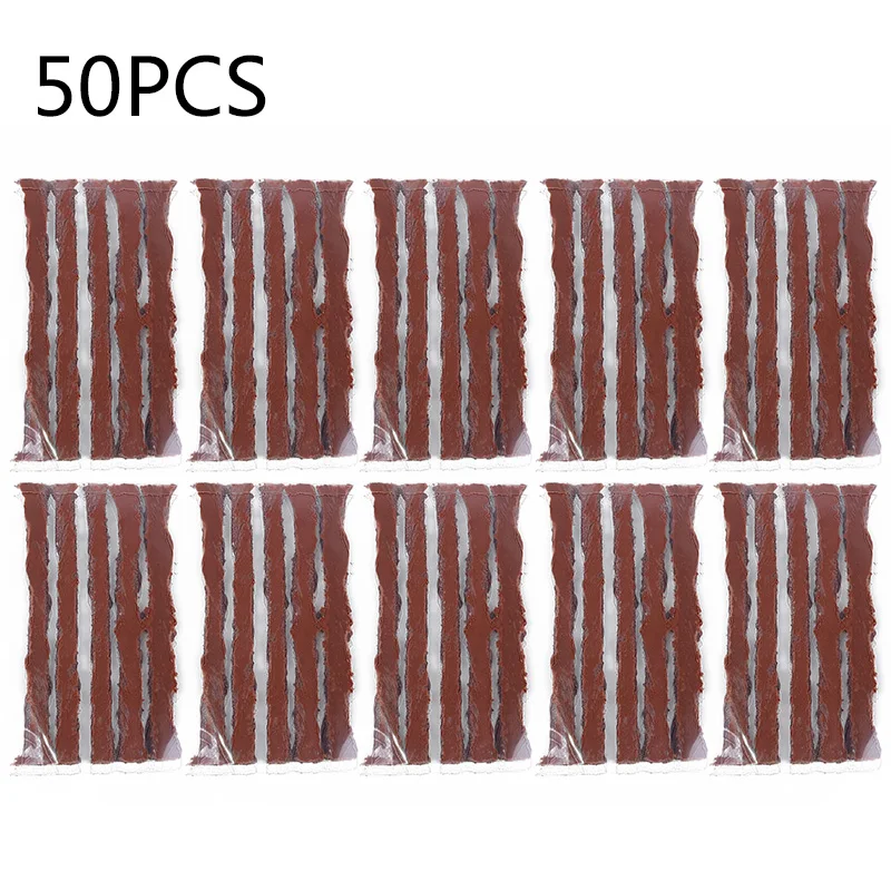 50 шт. самовулканизирующиеся шины для ремонта шин уплотнительная вилка бескамерное уплотнение патч аксессуар