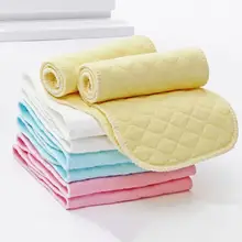 Couches réutilisables en coton pour nouveau né, lot de 10 pièces, avec 3 couches, offre spéciale 