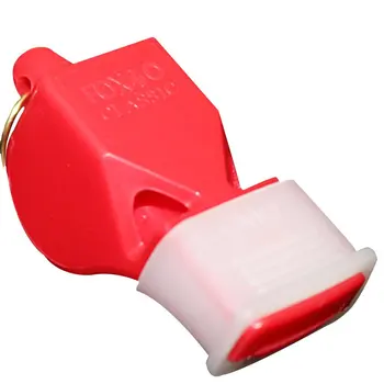 

Professional Plastic Whistle Outdoor Survival Whistle Sports Referee Football Rugby Whistle With Neck Wrist Cord
