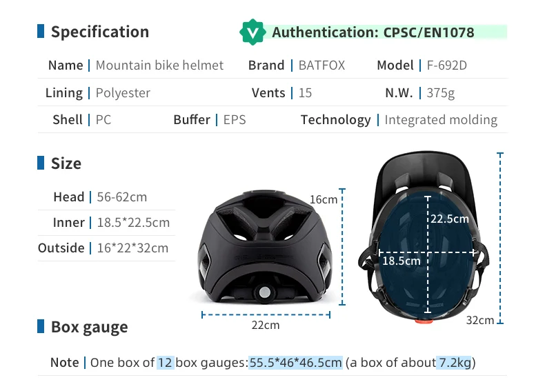 BATFOX New Design Black Bicycle Helmets racing Women Men Adult bike cycling helmet Outdoor sports helmet fox bicycle equipment