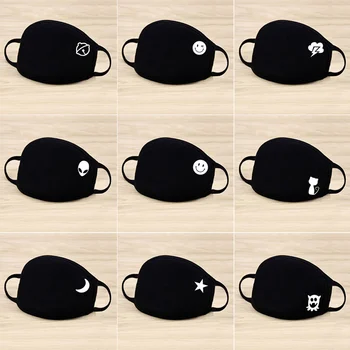 

Unisex Winter Warm Thickening Mouth Mask Cotton Warm Dust Respirator Fashion Black Face Masks Women Anti-Dust 18 Styles!!