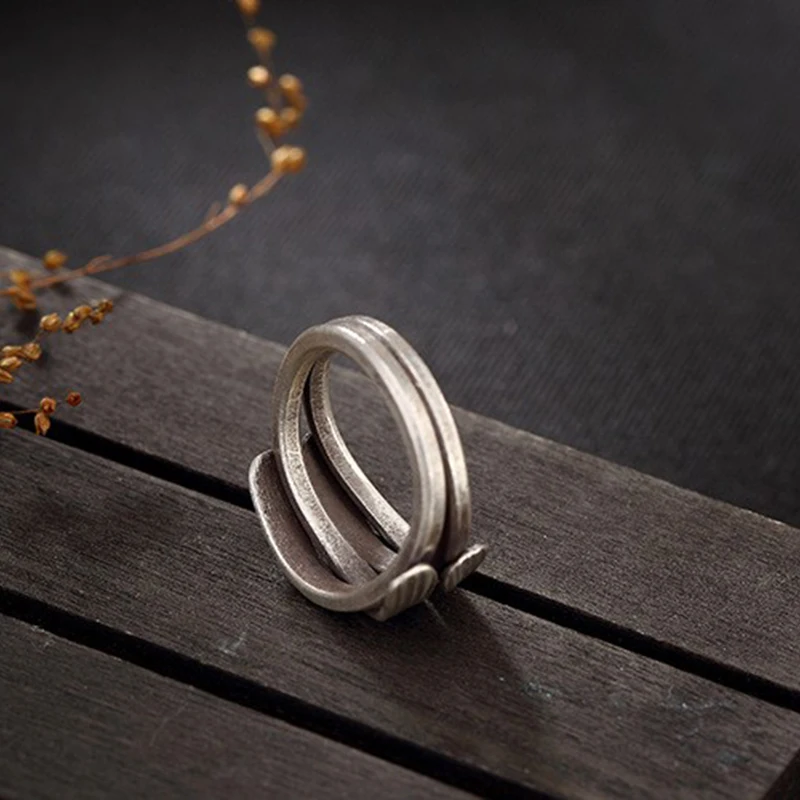 Атанасиос режим ретро твист 925 пробы серебряные кольца античные тайские 925 Серебряные кольца для девушек женщин подарок ювелирные изделия PKY209