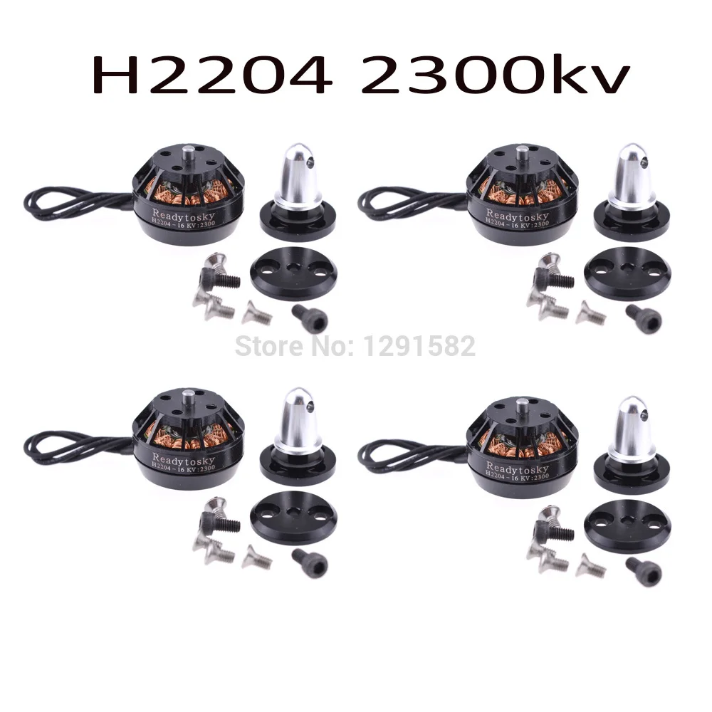 4 шт. H2204 2204 2300KV бесщеточный двигатель для мини QAV X 214 250 мм Квадрокоптер|Детали и