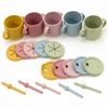 New Design Portable Multi-Function Drinking Cup Baby Feedin Liquid Feed Leak-Proof Straw Cup Food Storage Snack Cup 1