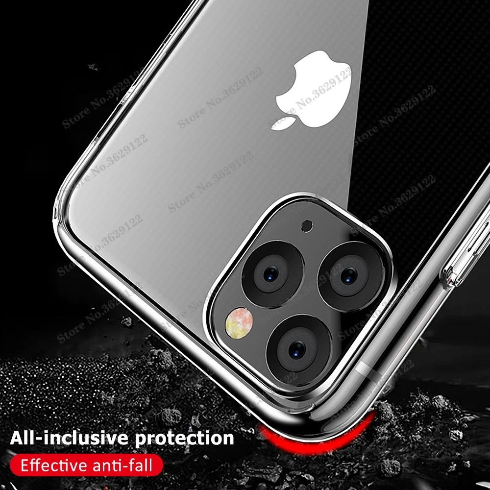 Ultra Thin Slim Clear Soft TPU Funda For iPhone 12 Mini 12 Pro Max Case Transparent For iPhone 11 12 Pro Max XR SE 2020 XS Cover