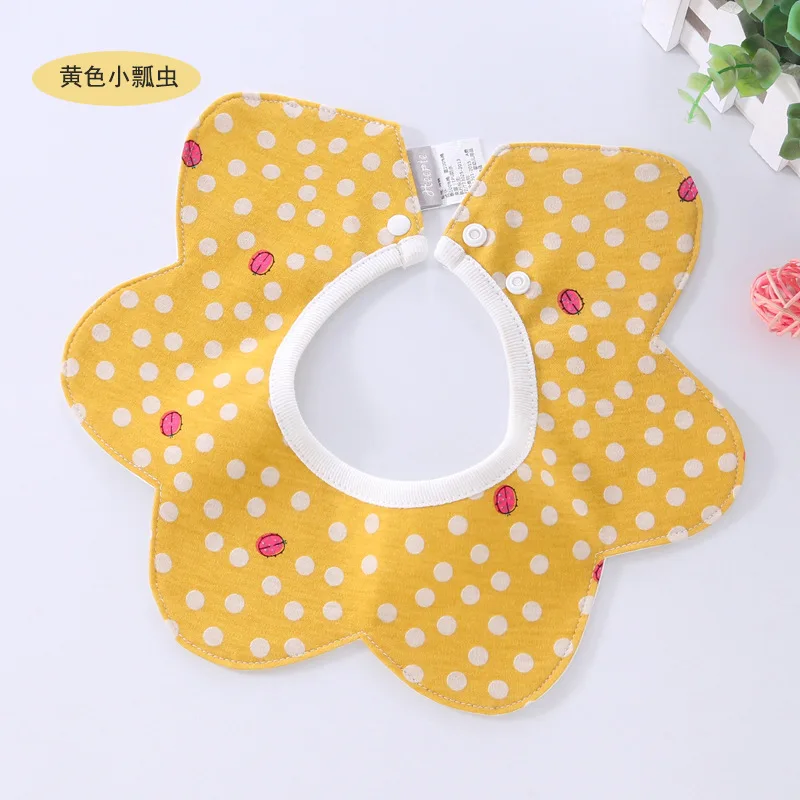 New Baby Bib 360° Cotton Waterproof Children Feeding Burp Cloths Pocket Korean Baby Saliva Towel Baby Accessories (6)
