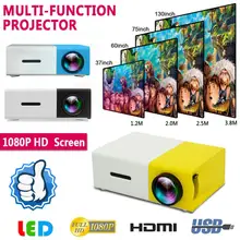 Yg300 pro-mini projetor, led, full hd, 1080p, suporta hd/m, usb, av, tf, portátil, reprodutor de mídia doméstico