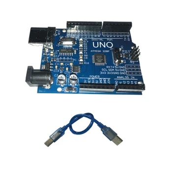 

modified version One set UNO R3 CH340G+MEGA328P Chip 16Mhz For Arduino UNO R3 Development board + USB CABLE