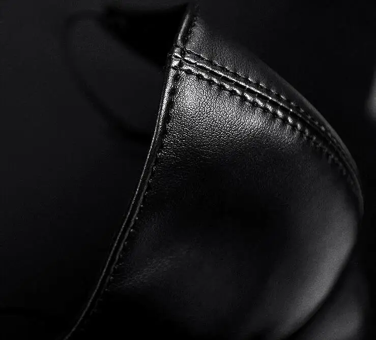 Men Women's windproof waterproof natural sheepskin leather mask lady's cotton lining genuine leather punk mouth-muffle R2718