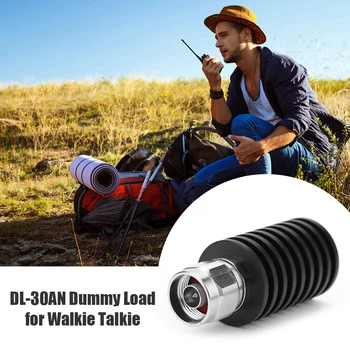

Practical Multi-functional Durable Compact Dummy Load Classic Texture 25W 50 Ohm DC-1GHz with N Male Connector for Radio