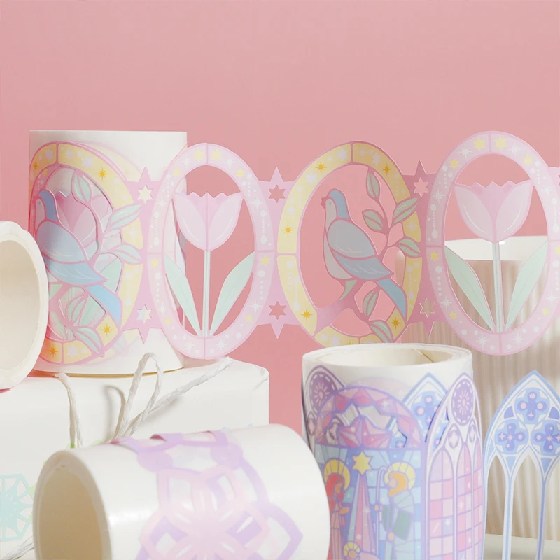 

10 pcs/lot DIY paper Decorative Adhesive Tape European series 1 hollow Washi Tape/Masking Tape Stickers
