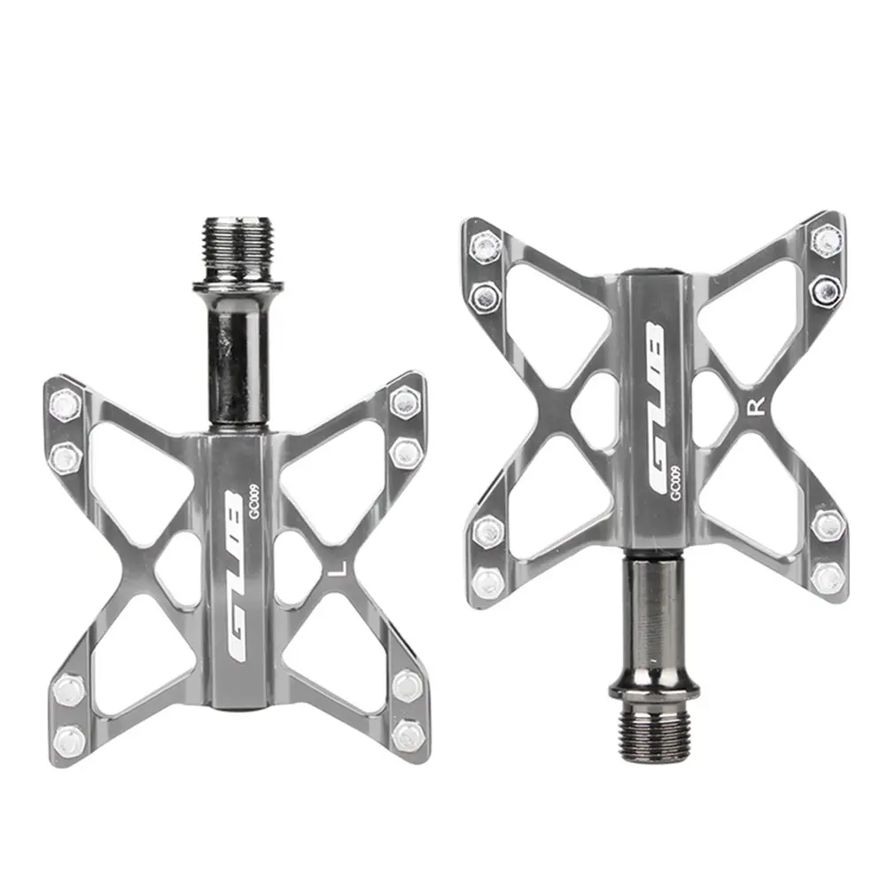 Titanium Для Gub Gc009 педаль для горного велосипеда три палина структура хром молибденовая сталь легкий алюминиевый сплав педаль подшипника - Цвет: Titanium