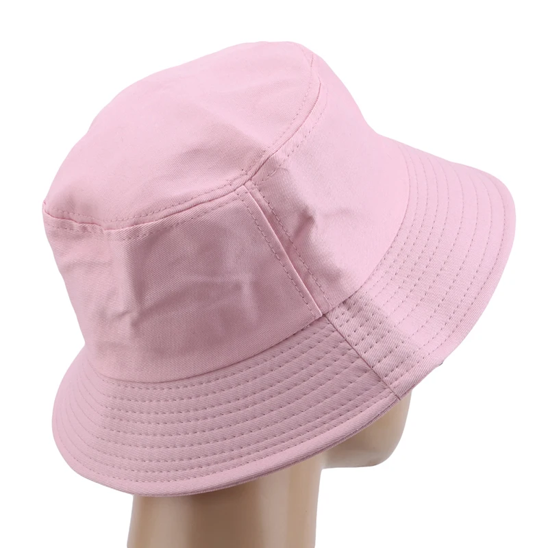 pink Карамельный цвет, рыбацкая Кепка, 1 шт., летняя Складная Панама, унисекс, для женщин, для улицы, солнцезащитная, для рыбалки, охоты, повседневная, хлопковая, солнцезащитная Кепка s - Цвет: pink