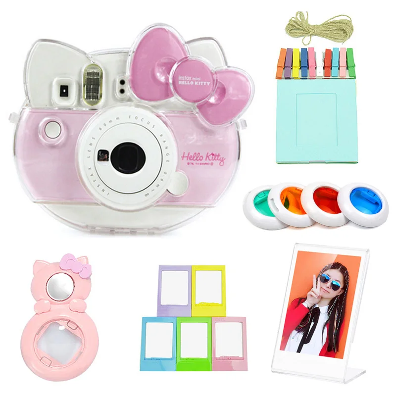 Fujifilm Instax hello kitty Аксессуары чехол для камеры сумка на плечо селфи объектив цветные фильтры фотоальбом фоторамки набор