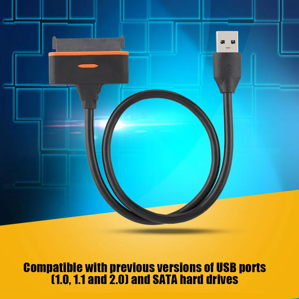 2,5 дюймов мобильный жесткий диск коробка легко диск Кабель USB3.0 к SATA3.0 5 Гбит/с скорость передачи внешний разъем кабель Поддержка OTG