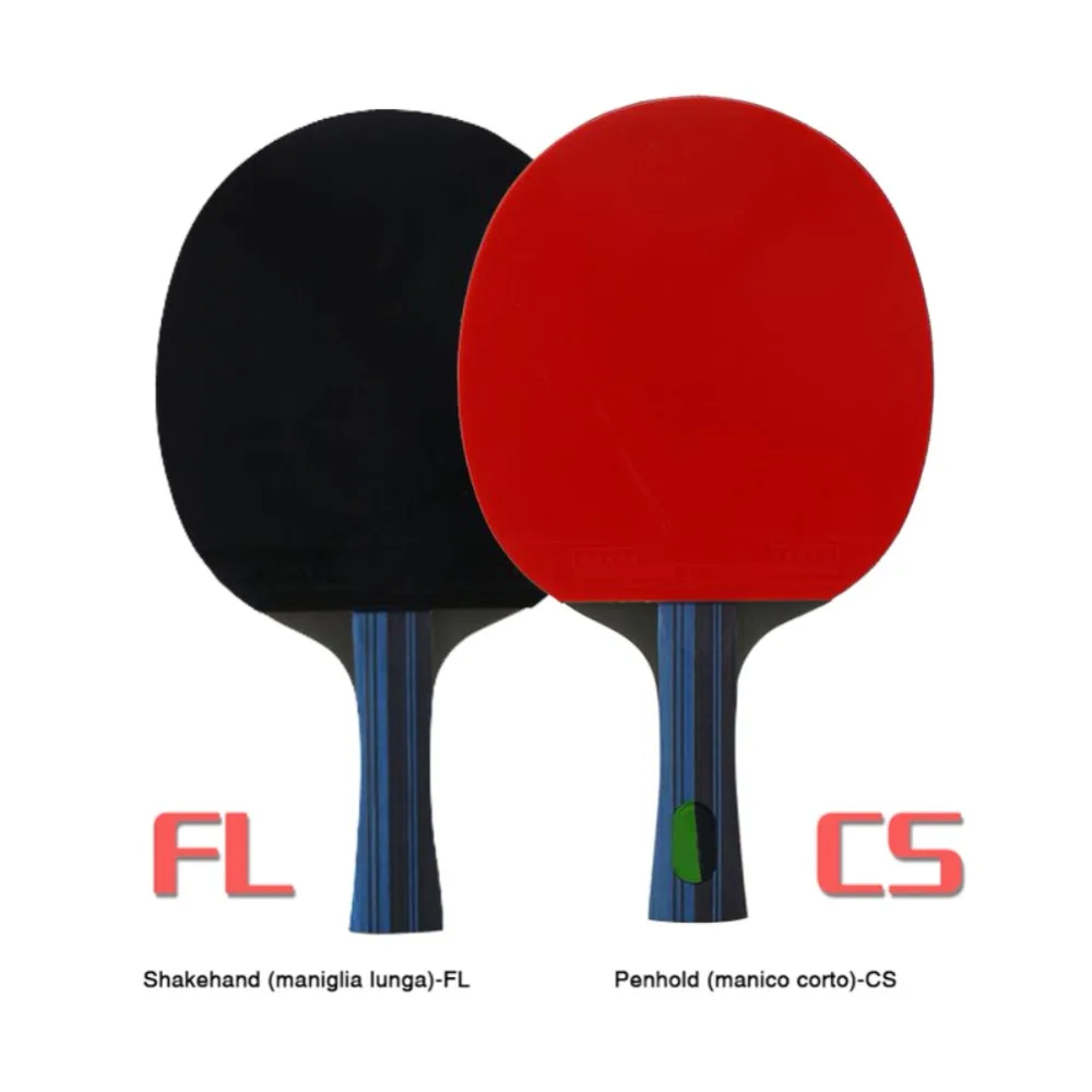 Профессиональная ракетка для настольного тенниса из углеродного волокна-горизонтальная съемка/длинная ручка одна + квадратная упаковка