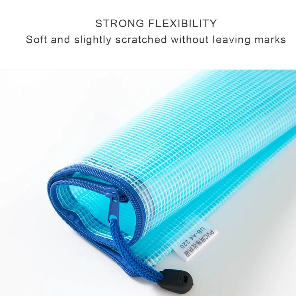 

10Pcs Zipper File Bags Waterproof Zipper Pouch PVC Document Bag Zipper Folders Document Pouch Receipts Organizer