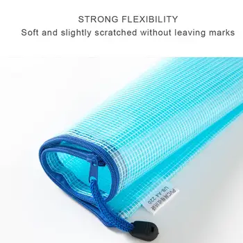 

10Pcs Zipper File Bags Waterproof Zipper Pouch PVC Document Bag Zipper Folders Document Pouch Receipts Organizer