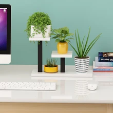 Iron Meat Flower Airs Balcony Shelf Indoor Office Desktop Mini Multi-storey Botany Small Flower Rack