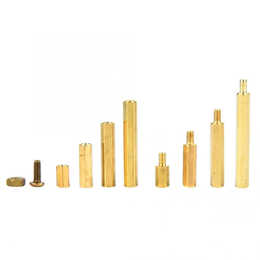 

320 Pcs Stainless Self Tapping screws Hex Standoff Brass M2 Type Spacer Standoff Nut Screw Assortment Set Male Female Screw Nut